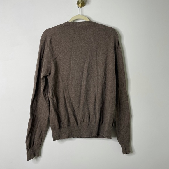 J. Crew Brown V Neck Sweater Men's Large - Picture 4 of 4